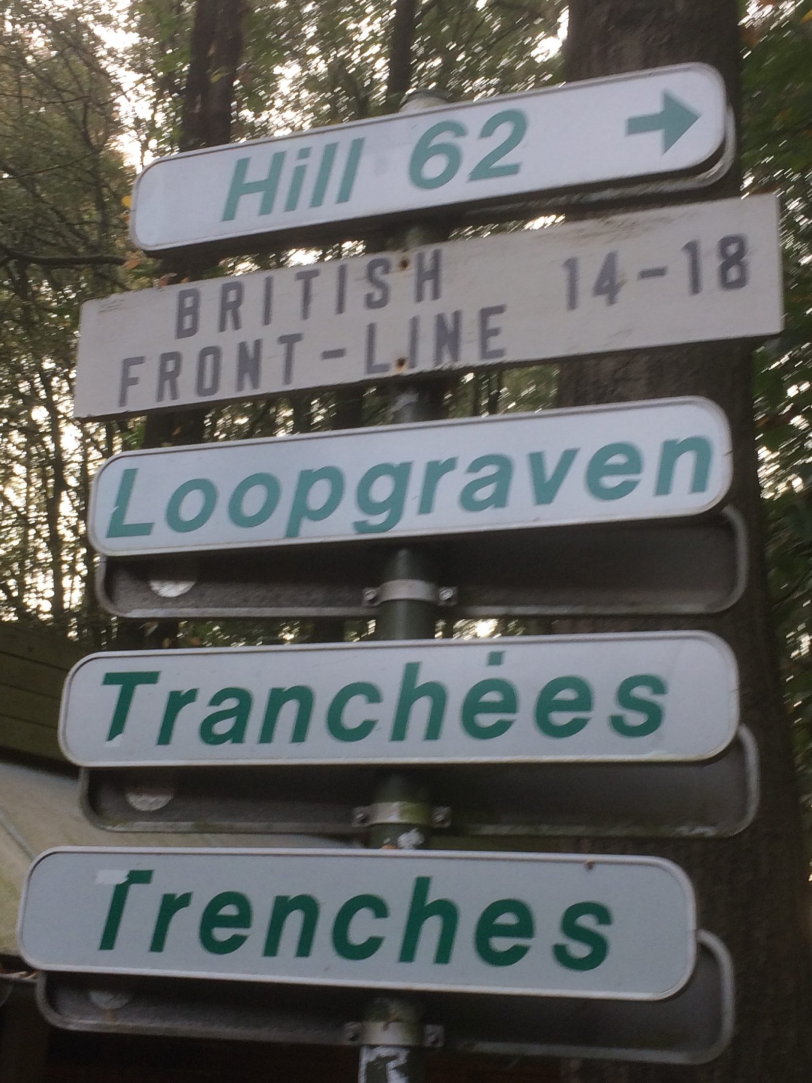 Hill 62 Sign