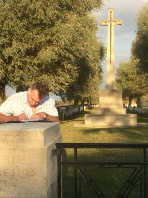 Cross of Sacrifice & Visitor book signing 2018