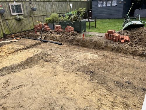 Drain laying